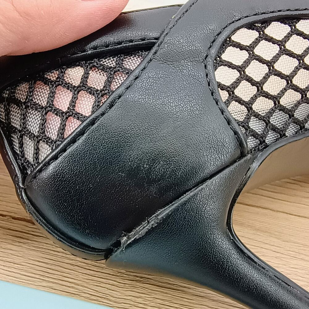 Marc Fisher Dalta Heels Pumps Black Mesh Pointed Toe Stiletto Women’s Size 6.5M - Picture 11 of 12